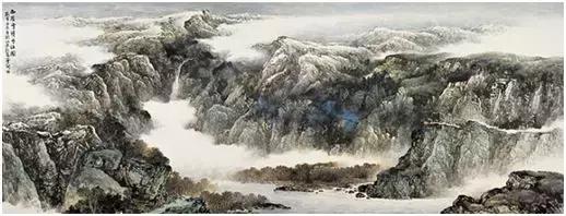 国画山水的上色,国画重彩山水上色技法