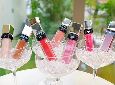 cpb奢华艳光唇釉试色,cpb艳光104口红试色