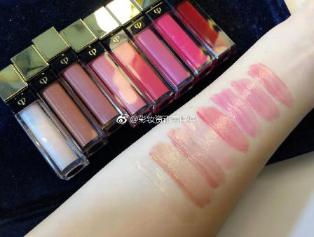 cpb奢华艳光唇釉试色,cpb艳光104口红试色
