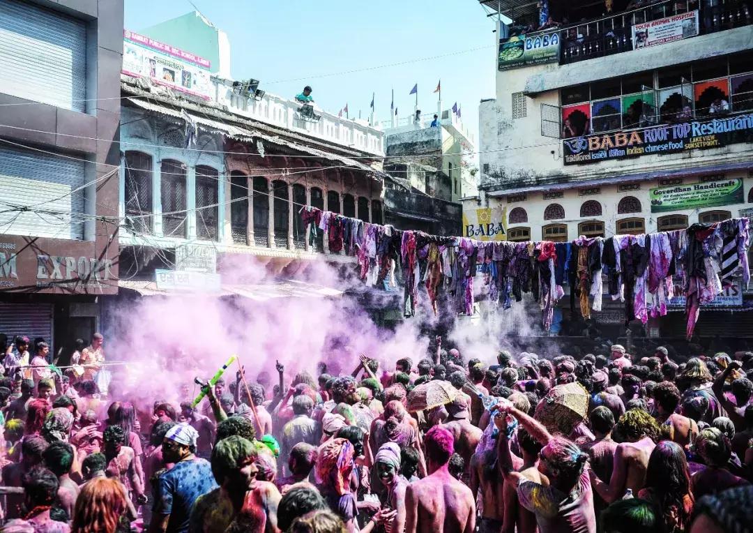 很色很燃很激情,普什卡的洒红节!