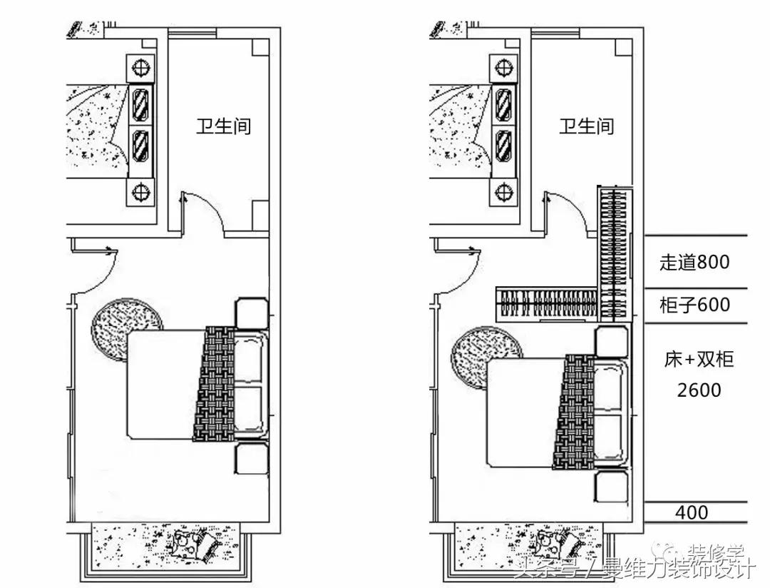 主卧室门和主卧卫生间对门怎么办,厨房和卫生间对门可以把门错开吗