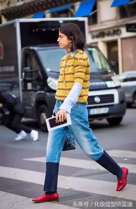 墨绿色毛衣配的衬衫穿搭,毛衣衬衫最温暖的叠穿套路