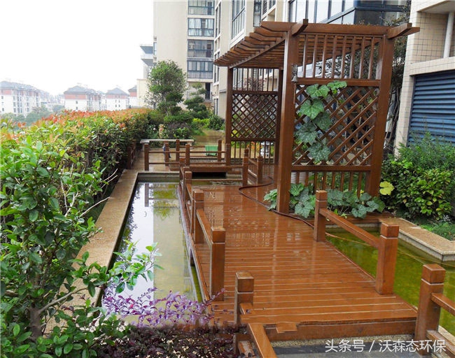 新中式阳台植物花架,阳台花架原木风