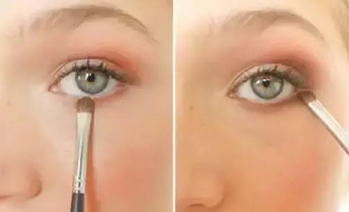 适合新手的大地色妆容,珊瑚橙妆容教程