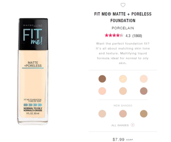 美宝莲superstay和fitme粉底液区别,美宝莲fitme粉底液哪个色号好用