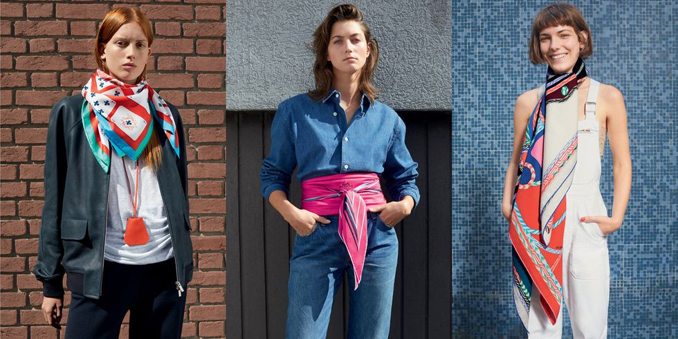 入手一条爱马仕的丝巾，超过5种以上穿搭打法，只看你会不会运用