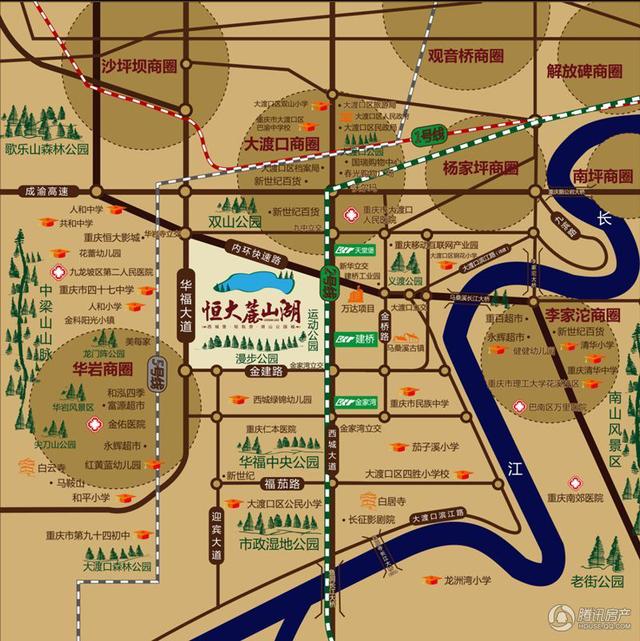 恒大麓山湖别墅看湖,恒大麓山湖叠墅一期