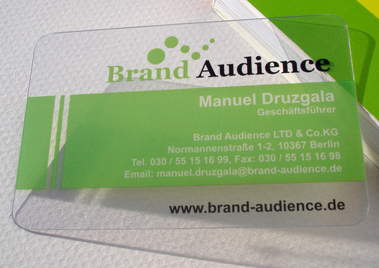 名片创意设计案例,亚克力透明名片效果图