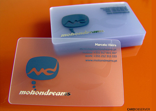 名片创意设计案例,亚克力透明名片效果图