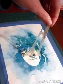 马利水彩画留白液,水彩画的留白胶带