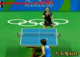 直板反手推挡球技术的动作要点,乒乓球直板推挡好的选手如何应对