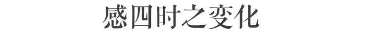 拥有季节感，是过上精致生活的第一步