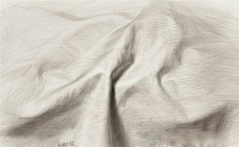 莲藕加衬布素描画法教程,衬布素描画法校考