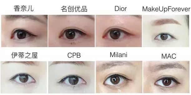 6支眼线胶笔测评颜九,三十六款眼线笔好用吗