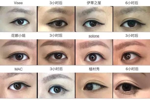 6支眼线胶笔测评颜九,三十六款眼线笔好用吗