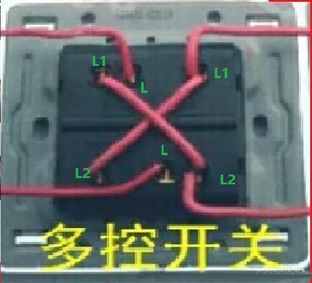 电工实操接线图一灯三控,电工知识一灯双控三控四控