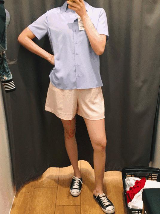 优衣库的试衣间是什么样子的,优衣库肥佬裤