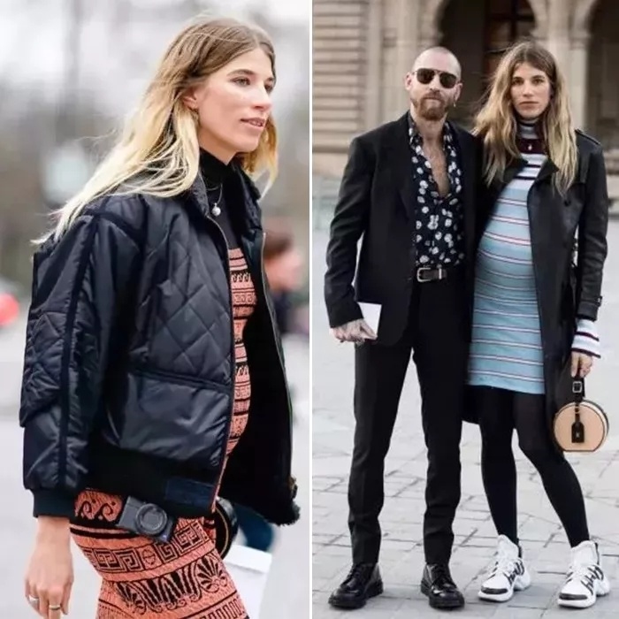 街拍街上夫妻秀恩爱,街拍路上秀恩爱