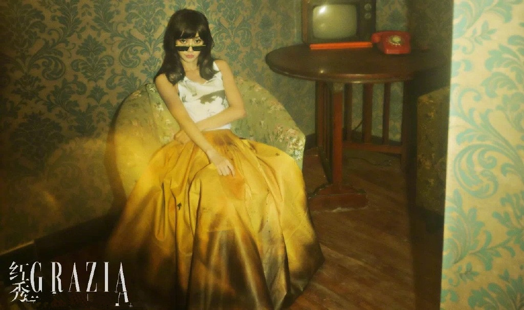 杨颖杂志封面写真照最新,杨颖最新杂志大片短发