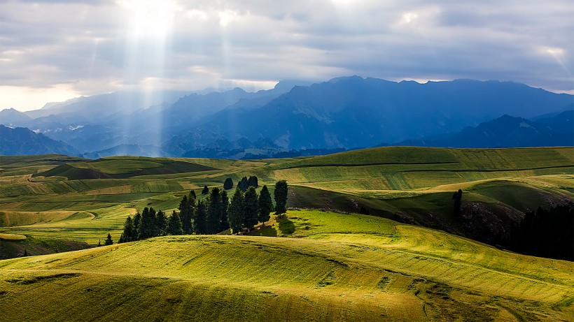瑞士江布拉克风景,江布拉克雪山风景