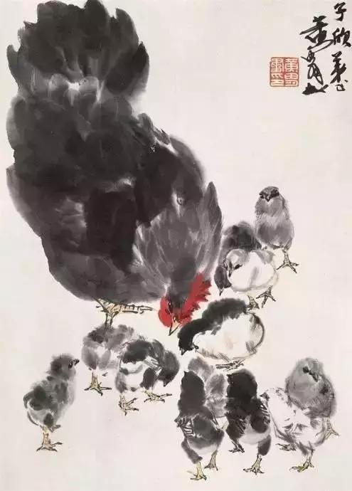 写意小鸡画法教学视频,徐湛小鸡写意画法