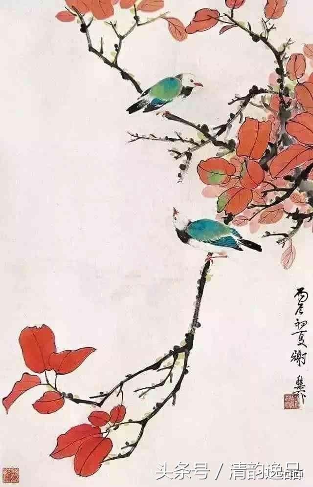 十大写意花鸟画名家,八大花鸟画高清大图