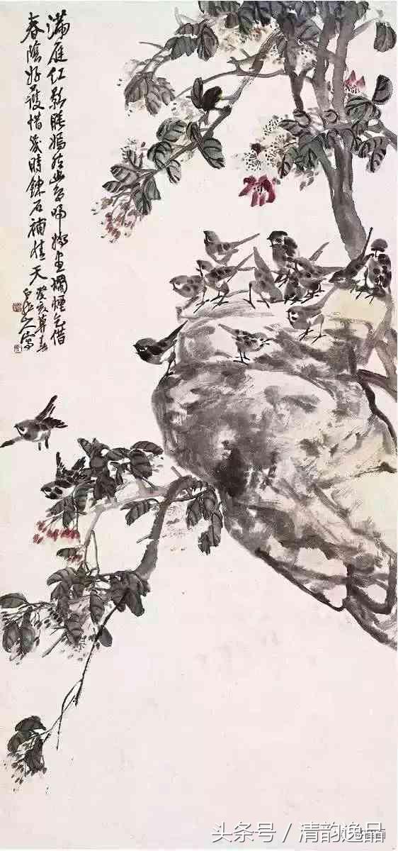 十大写意花鸟画名家,八大花鸟画高清大图