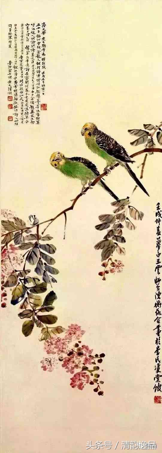 十大写意花鸟画名家,八大花鸟画高清大图