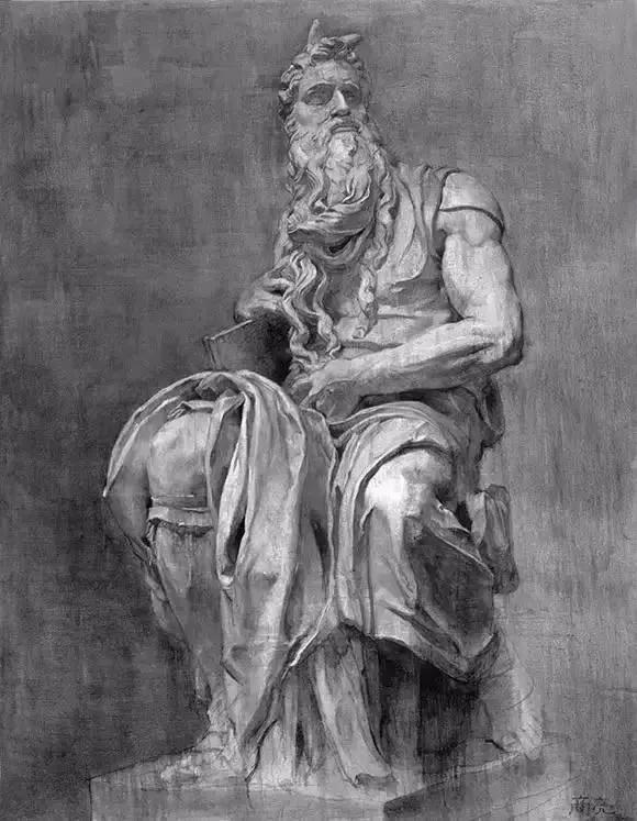 十大顶级素描雕塑,雕塑大师的素描
