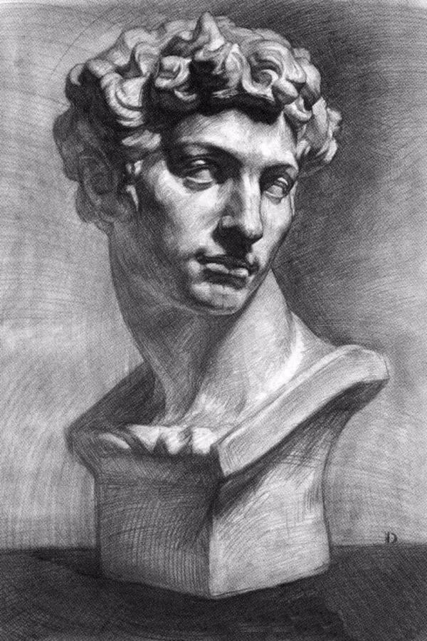 十大顶级素描雕塑,雕塑大师的素描