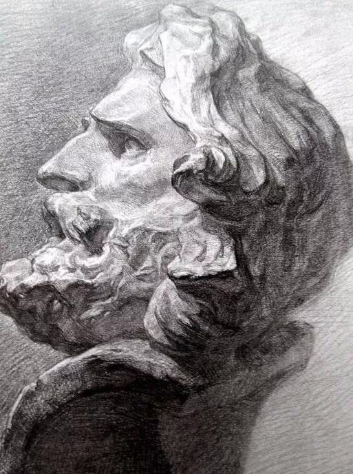 十大顶级素描雕塑,雕塑大师的素描