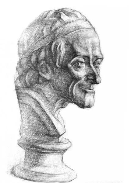 十大顶级素描雕塑,雕塑大师的素描