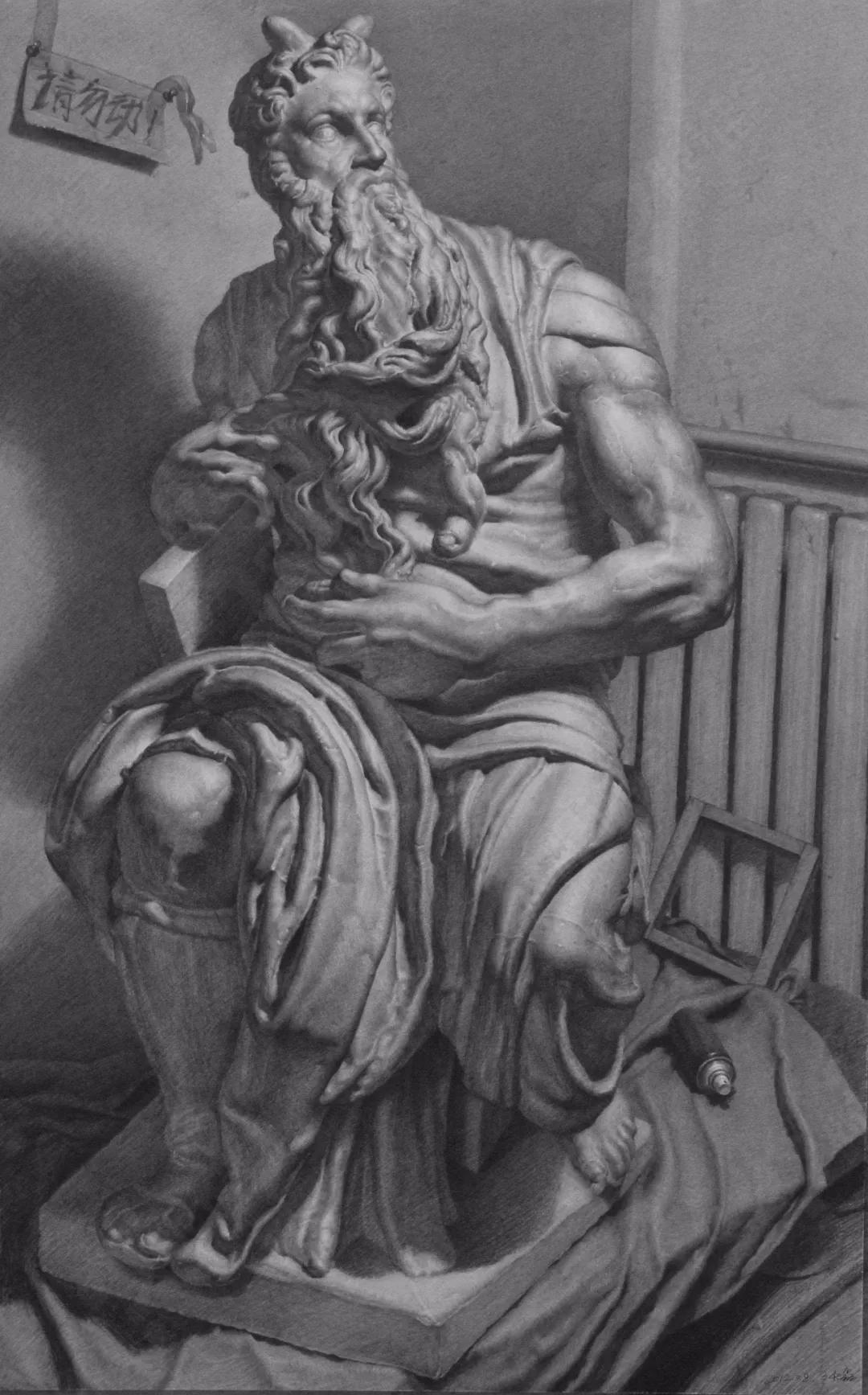 十大顶级素描雕塑,雕塑大师的素描