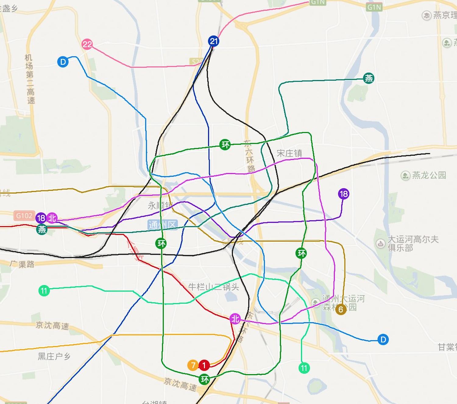 燕郊交通路线图,燕郊进京交通路线