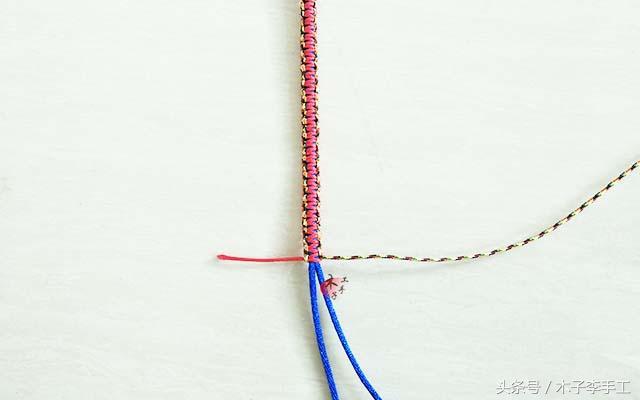 新手简单手链,平结红绳手链编法教程视频大全