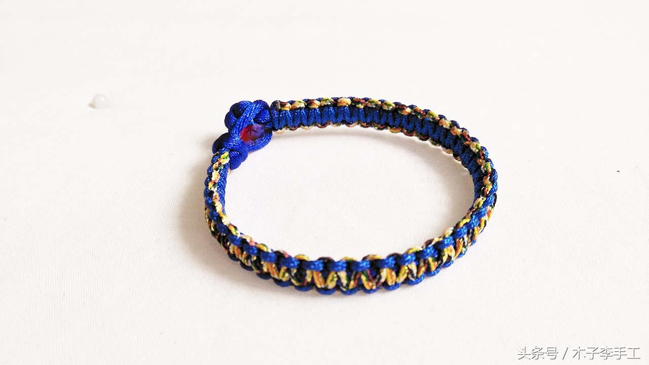 新手简单手链,平结红绳手链编法教程视频大全