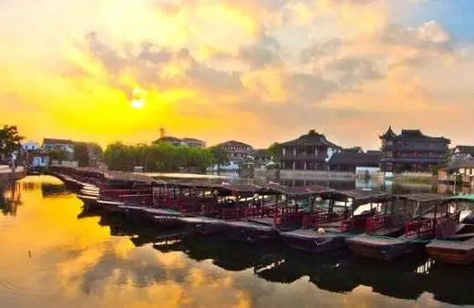 一个有着1500年历史的水乡古镇,江南水乡苏州锦溪古镇夜景