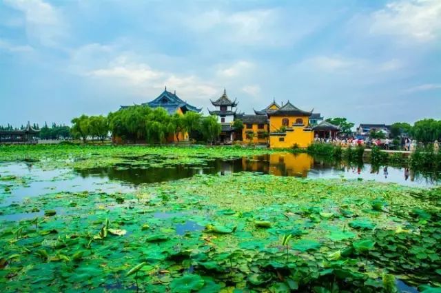 一个有着1500年历史的水乡古镇,江南水乡苏州锦溪古镇夜景