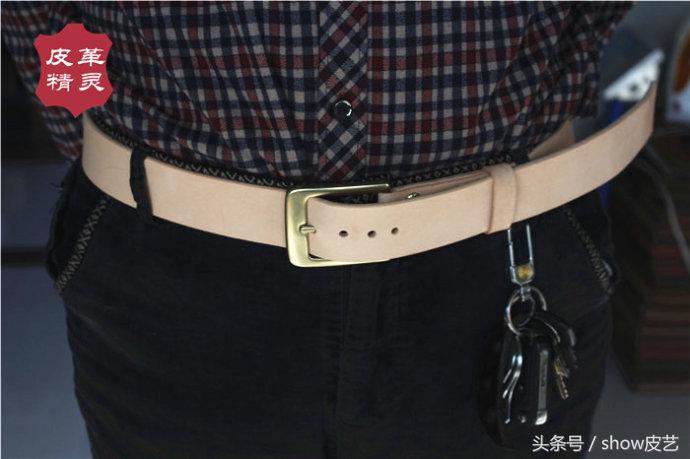 意大利植鞣腰带,意大利手工缝线腰带