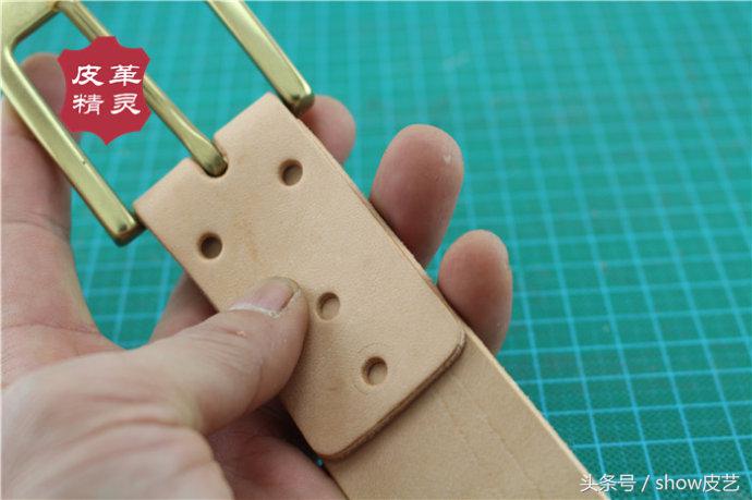 意大利植鞣腰带,意大利手工缝线腰带