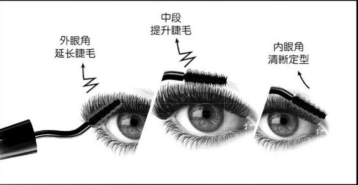 不晕染无苍蝇腿睫毛膏,不晕染卷翘的睫毛膏