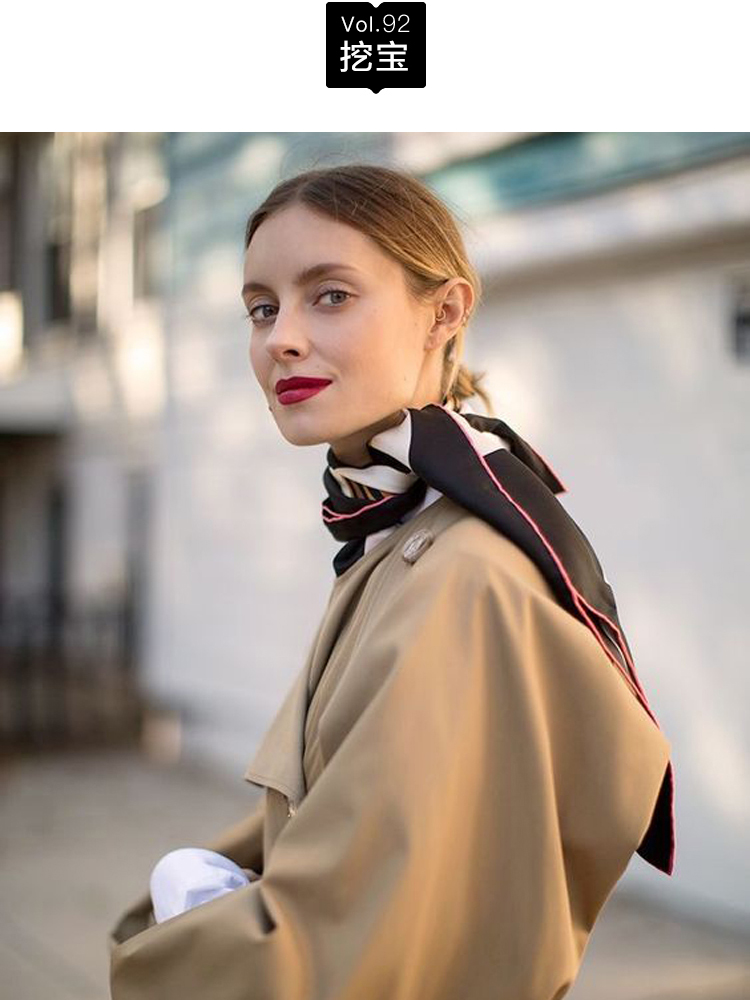 长条形丝巾十种系法春天,长丝巾春天的各种系法