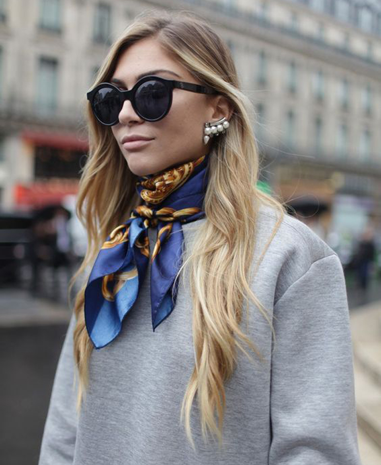 长条形丝巾十种系法春天,长丝巾春天的各种系法