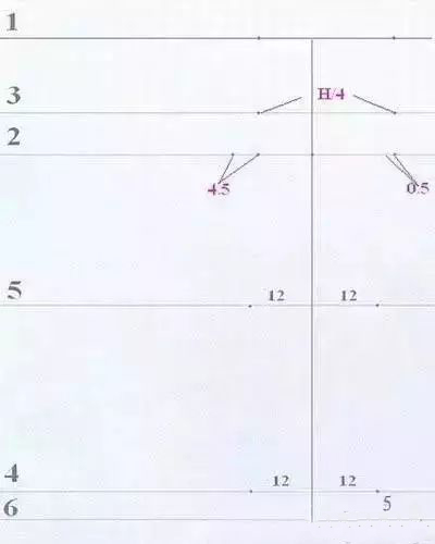 讲解裁剪裤子,一步一步画裤子裁剪图