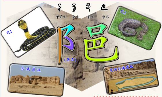 3.字源识字——巴、邑=阝、阝=阜、色（汉字字形相同背景图相同）