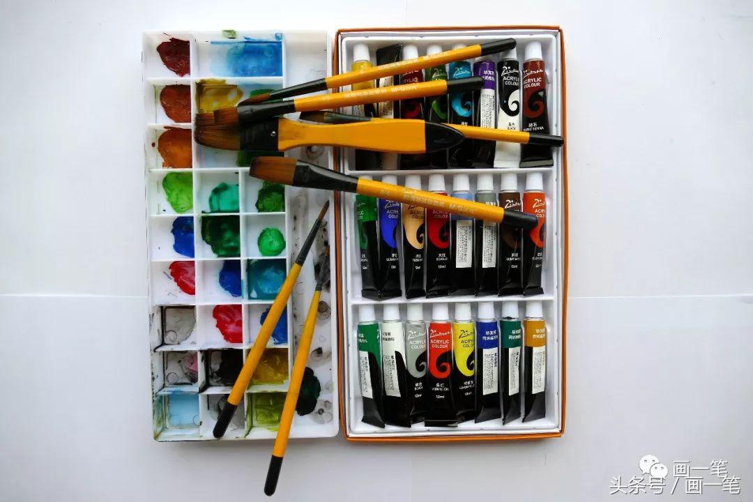 丙烯画山水画瀑布,石英砂丙烯画瀑布