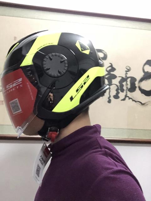 摩托车头盔ls2揭面盔,ls2摩托车头盔男款开箱