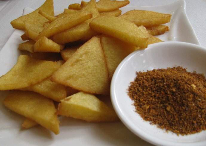 云南特色小吃豌豆粉,云南油炸豌豆粉