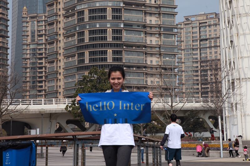 国际米兰中国女球迷,国际米兰现场中国女球迷