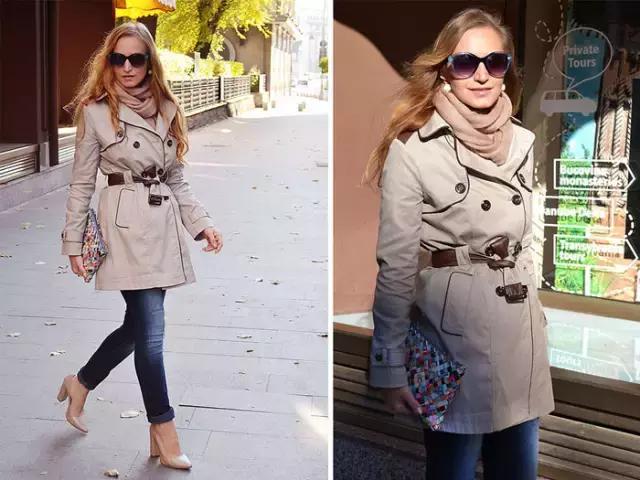 风衣不用多就只买这样一件经典的就可以穿的潮流又时髦了